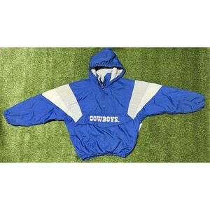 1990s Starter Dallas Cowboys 1/4 Zip Jacket L football Korea